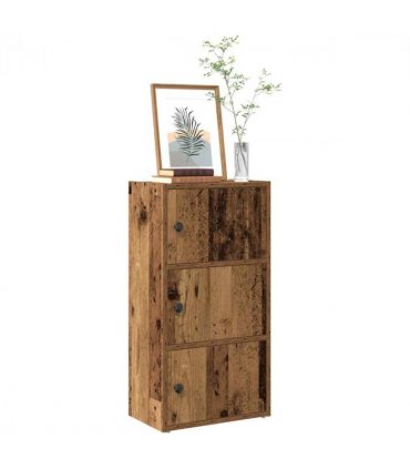 vidaXL Bookcase Old Wood 40x24x77 cm Engineered Wood