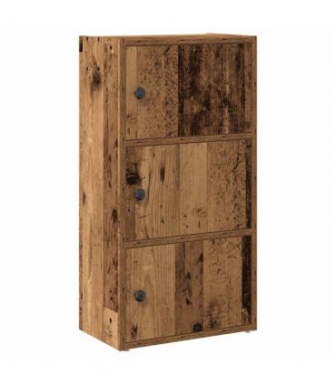 vidaXL Bookcase Old Wood 40x24x77 cm Engineered Wood