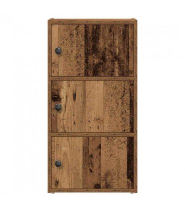 vidaXL Bookcase Old Wood 40x24x77 cm Engineered Wood