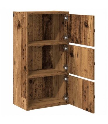vidaXL Bookcase Old Wood 40x24x77 cm Engineered Wood