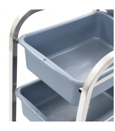 vidaXL Kitchen Cart with Plastic Containers 82x43.5x92 cm