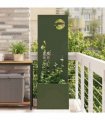 vidaXL Garden Privacy Screen Olive green 50 x 150 cm Cold-rolled steel