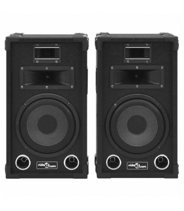 vidaXL Professional Passive Hifi Stage Speakers 2 pcs 800 W Black