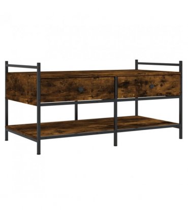 vidaXL Coffee Table Smoked Oak 99x50x50 cm Engineered Wood