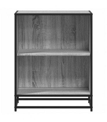 vidaXL Book Cabinet Grey Sonoma 60x35x76 cm Engineered Wood