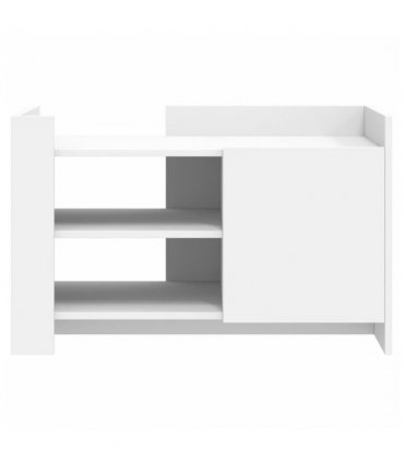 vidaXL Coffee Table White 80x50x50 cm Engineered Wood