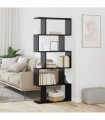 vidaXL Book Cabinet Black Oak 70 x 24 x 161 cm Engineered Wood