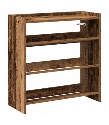 vidaXL Shoe Rack Old Wood 60x25x62 cm Engineered Wood