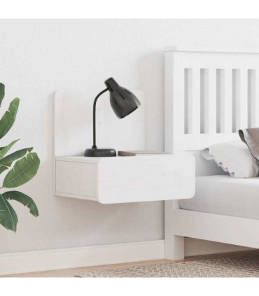 vidaXL Bedside Table 2 pcs White 44 x 32.5 x 40 cm Solid pine wood