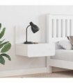 vidaXL Bedside Table 2 pcs White 44 x 32.5 x 40 cm Solid pine wood