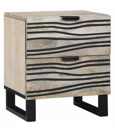 vidaXL Bedside Cabinet White 40 x 33 x 46 cm Engineered Wood