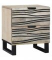 vidaXL Bedside Cabinet White 40 x 33 x 46 cm Engineered Wood