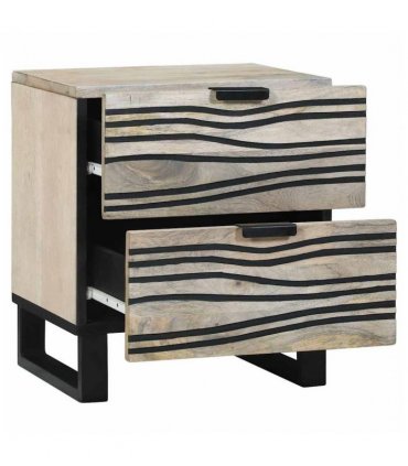vidaXL Bedside Cabinet White 40 x 33 x 46 cm Engineered Wood