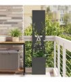 vidaXL Garden Privacy Screen Black 32 x 32 x 150 cm Cold-rolled steel