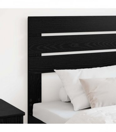 vidaXL Headboard Black Oak Engineered wood