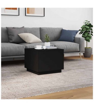 vidaXL Coffee Table | Black | Engineered wood | 50 cm x 50 cm x 40 cm