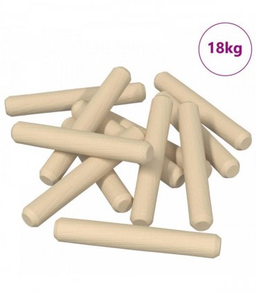 vidaXL Wooden Dowels 12000 pcs Brown Solid wood