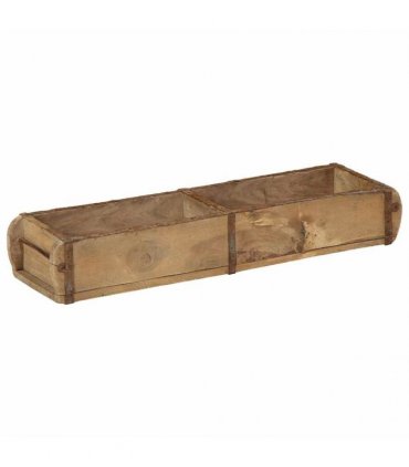 vidaXL Tray with Storage 4 pcs Brown 57 x 15 x 9 cm Solid Reclaim Wood
