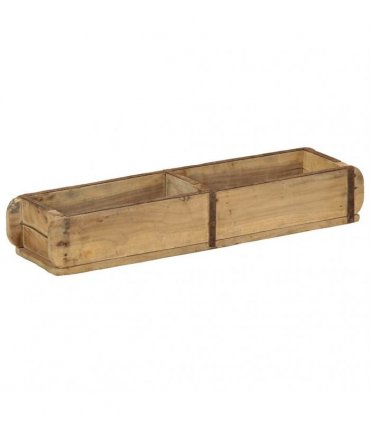 vidaXL Tray with Storage 4 pcs Brown 57 x 15 x 9 cm Solid Reclaim Wood