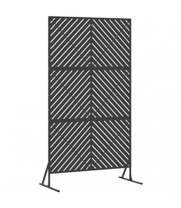 vidaXL Privacy Screen 100 x 50 x 180 cm Steel Black