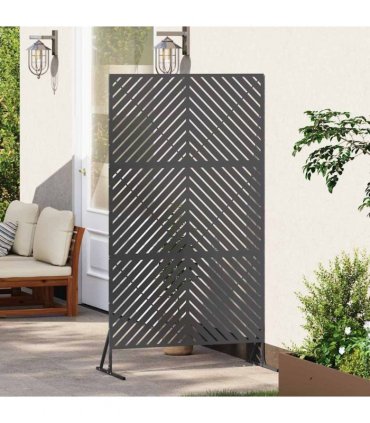 vidaXL Privacy Screen 100 x 50 x 180 cm Steel Black