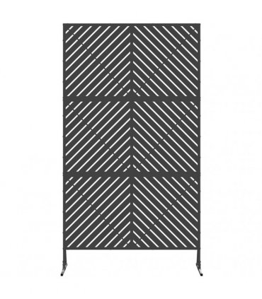 vidaXL Privacy Screen 100 x 50 x 180 cm Steel Black
