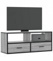 vidaXL TV Cabinet Grey Sonoma 100x31x39.5 cm Engineered Wood and Metal