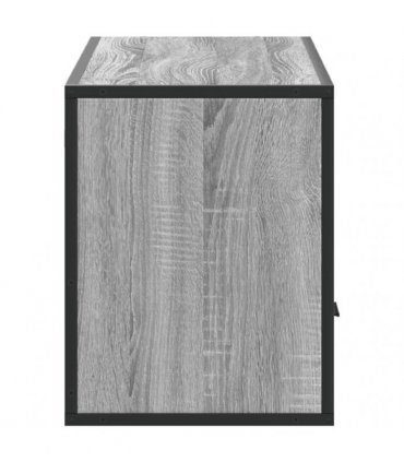 vidaXL TV Cabinet Grey Sonoma 100x31x39.5 cm Engineered Wood and Metal