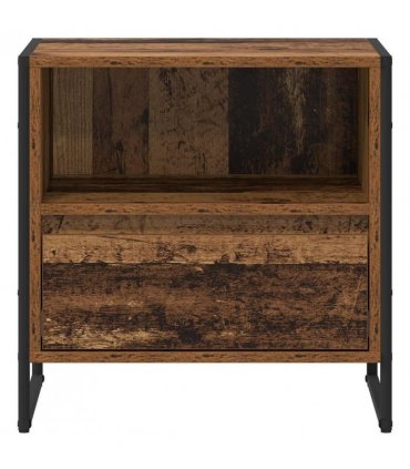 vidaXL Bedside Table Old Wood 50 x 39.5 x 50 cm Engineered Wood