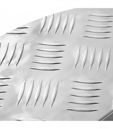 vidaXL Stair Tread Crescent 10 pcs Silver 60 x 18 x 2.5 cm Aluminium