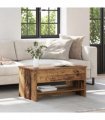 vidaXL Coffee Table Old Wood 80 x 50.5 x 41.5 cm Engineered Wood