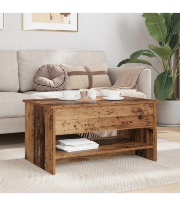 vidaXL Coffee Table Old Wood 80 x 50.5 x 41.5 cm Engineered Wood