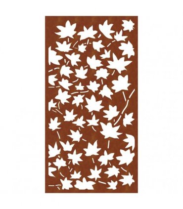 vidaXL Garden Wall Decoration 105x55 cm Corten Steel Maple Leaf Design