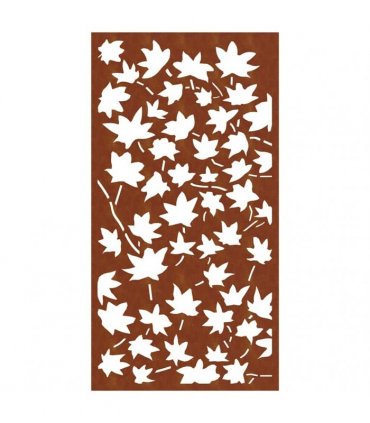 vidaXL Garden Wall Decoration 105x55 cm Corten Steel Maple Leaf Design