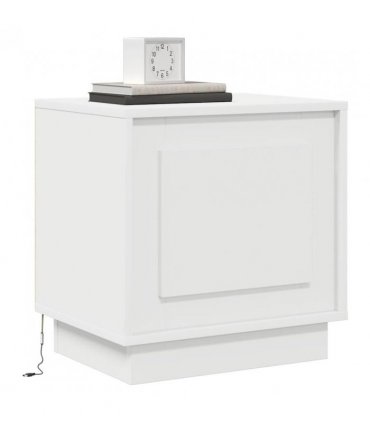 vidaXL Bedside Cabinet 2 pcs White 44 x 34.5 x 45 cm Engineered Wood