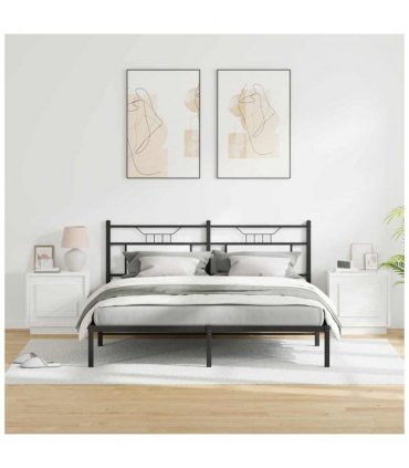 vidaXL Bedside Cabinet 2 pcs White 44 x 34.5 x 45 cm Engineered Wood