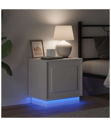 vidaXL Bedside Cabinet 2 pcs White 44 x 34.5 x 45 cm Engineered Wood