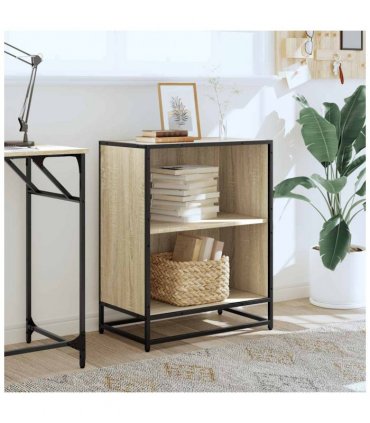 vidaXL Book Cabinet Sonoma Oak 60x35x76 cm Engineered Wood