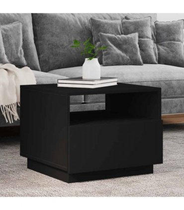 vidaXL Coffee Table | Black | Engineered wood | Small | Coffee Table | Square