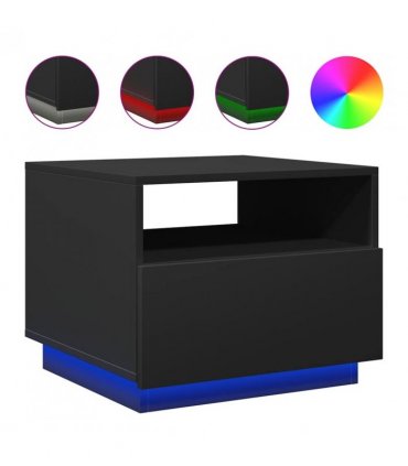 vidaXL Coffee Table | Black | Engineered wood | Small | Coffee Table | Square