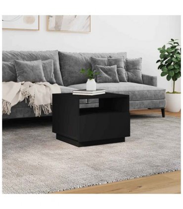 vidaXL Coffee Table | Black | Engineered wood | Small | Coffee Table | Square