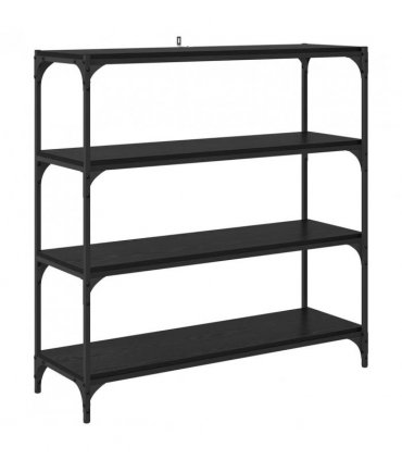 vidaXL Book Cabinet Black Oak 100 x 33 x 100 cm