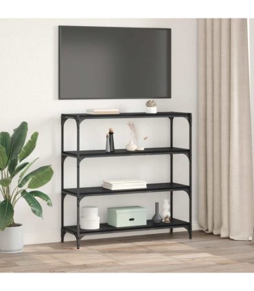 vidaXL Book Cabinet Black Oak 100 x 33 x 100 cm