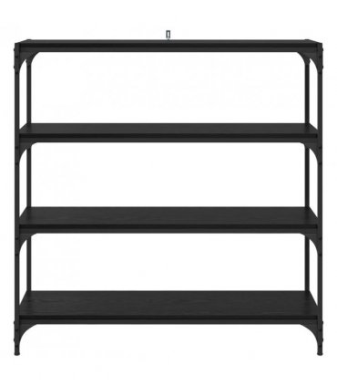vidaXL Book Cabinet Black Oak 100 x 33 x 100 cm