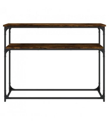 vidaXL Console Table Smoked Oak 100x35.5x75 cm Engineered Wood