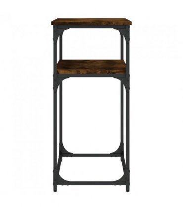 vidaXL Console Table Smoked Oak 100x35.5x75 cm Engineered Wood