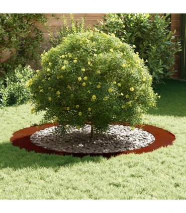 vidaXL suitable for Flat Tree Ring Brown Ø90 / 120 cm Weathering Steel