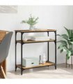vidaXL Console Table Old Wood 75 x 29 x 75 cm Engineered Wood