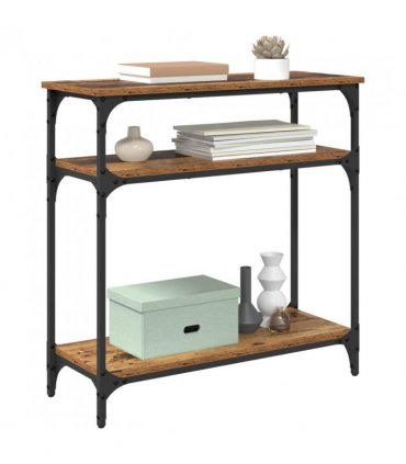 vidaXL Console Table Old Wood 75 x 29 x 75 cm Engineered Wood