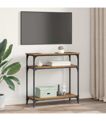 vidaXL Console Table Old Wood 75 x 29 x 75 cm Engineered Wood